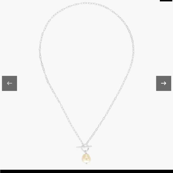 Center Attention Pendant Necklace new elite sterling silver and pearl necklace. - Picture 3 of 8